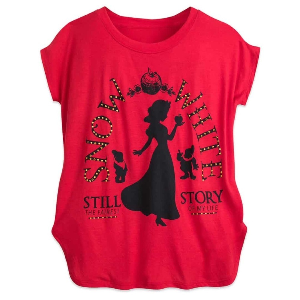 Disney Snow White Red Short Sleeve Tee Size XL